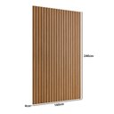 Ver imagem 2 de Painel Ripado Decorativo 160cm X 240cm em Madeira Mdf Cor:louro