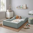 Ver imagem 2 de Berço Montessoriano em Suede com Espuma D28 e Conforto Ideal para o Quarto - Cinza