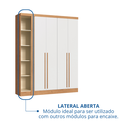 Ver imagem 5 de Módulo Guarda-roupa de Canto 4 Portas 2 Gavetas Infinity