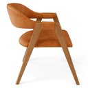 Ver mais imagens de Kit 3 Cadeiras de Jantar e Estar Living Estofada Nadja L02 Couríssimo Canela - Lyam Decor