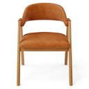 Ver imagem 3 de Kit 3 Cadeiras de Jantar e Estar Living Estofada Nadja L02 Couríssimo Canela - Lyam Decor