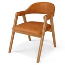 Ver imagem 7 de Kit 3 Cadeiras de Jantar e Estar Living Estofada Nadja L02 Couríssimo Canela - Lyam Decor