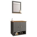 Ver imagem 3 de Conjunto de Banheiro com Gabinete 2 Portas e 1 Espelheira Deli