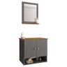 Conjunto de Banheiro com Gabinete 2 Portas e 1 Espelheira Deli - 3