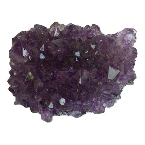 Mini Drusa de Ametista Bruta Pp Pedra Cristal Natural Loja da Índia Retira a Negatividade e Traz Pro