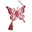 Ver imagem 4 de Sino Dos Ventos de Ferro Pequeno Borboletas para Jardim C/ 6