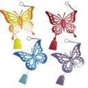 Ver imagem 1 de Sino Dos Ventos de Ferro Pequeno Borboletas para Jardim C/ 6