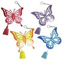 Ver mais imagens de Sino Dos Ventos de Ferro Pequeno Borboletas para Jardim C/ 6