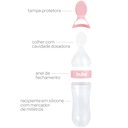 Ver imagem 3 de Colher Dosadora em Silicone Rosa 90ml Buba 14679