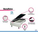 Ver mais imagens de Cama Baú c/Aux Crc Solteir +Colchão Molas Marselha Hellen 88