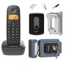 Aparelho Telefone sem Fio Bina Interfone Protetor Fechadura - 1