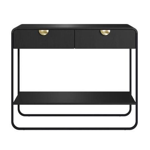 Aparador 100 Luna 2 Gavetas - Nero/ Preto - 28066