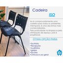 Ver imagem 4 de Cadeira Iso para Escola Escritório Comércio Preta Base Preta