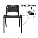 Ver imagem 3 de Cadeira Iso para Escola Escritório Comércio Preta Base Preta