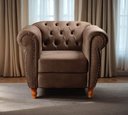 Ver imagem 1 de Sofá Nobreza Poltrona Chesterfield Vintage Retrô Clássico