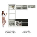 Ver imagem 6 de Cozinha Completa 270011 Com Armário E Balcão Branco/Preto