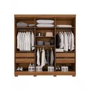 Ver imagem 2 de Guarda-roupa Coliseu sem Espelho 6 Portas 4 Gavetas Salleto Cinamomo/off White