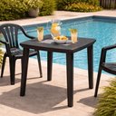 Ver imagem 2 de Mesa Plástica Tramontina Desmontável 80,5x72cm Preta Quadrada Eco Summa Sancho Polipropileno