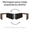 Escrivaninha Mesa Escritório Ergonômica e Atemporal em L com 8 Nichos para Armazenamento Nero - 4