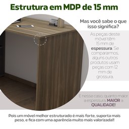 Escrivaninha Ergonômica e Atemporal em L com 8 Nichos para Armazenamento Nero  - 13