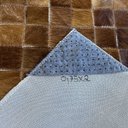 Ver imagem 3 de Tapete de couro passadeira castanho 0,75x2,00 s/b pç 5x5cm