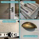 Ver imagem 6 de Cozinha Completa Modulada Milla Maya 17 Portas 3 Gavetas MDF 380cm Branco