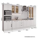 Ver imagem 4 de Cozinha Completa Modulada Milla Maya 17 Portas 3 Gavetas MDF 380cm Branco