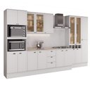 Ver imagem 2 de Cozinha Completa Modulada Milla Maya 17 Portas 3 Gavetas MDF 380cm Branco