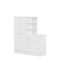 Ver imagem 1 de Guarda Roupa com Cômoda Doce Sonho Qmovi 4070:Branco
