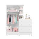 Ver imagem 4 de Guarda Roupa com Cômoda Doce Sonho Qmovi 4070:Branco