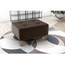 Ver imagem 2 de Puff Decorativo Piva Suede Marrom