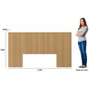 Ver imagem 2 de Cabeceira Cama Box de Casal e Queen 241cm em Ripado Eloise L04 - D'rossi