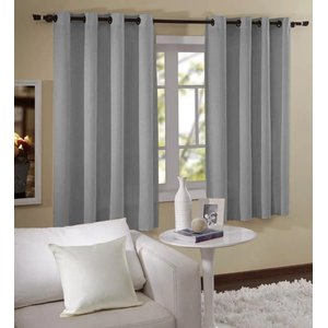 Cortina Barcelona para Sala 2 X 1,80 | Admirare - Cinza