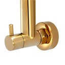 Ver imagem 6 de Torneira Cozinha Gourmet Parede Gatilho Spray Dourada/gold