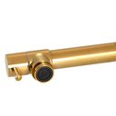 Ver imagem 4 de Torneira Cozinha Gourmet Parede Gatilho Spray Dourada/gold