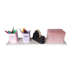 Kit 8 Prateleiras com suporte invisivel pra banheiro 60x15cm - 2