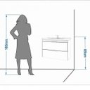 Ver imagem 5 de Gabinete de Banheiro 1 Cuba Porta Basculante 1 Gaveta de Vidro 79cm Lavanda Mgm Móveis