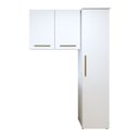 Ver imagem 1 de Lavanderia Modulada 1 Armário Multiuso e Armário Aéreo Uberlândia - Kaiki Móveis Branco