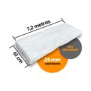 Ver imagem 2 de Manta Fibra-cerâmica / Isolamento Térmico / Alta Densidade / 1 M / 25 Mm