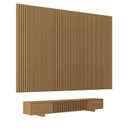 Ver imagem 3 de Rack com Painel Ripado para TV até 86 Polegadas Planejado 320CMX250CM Aruá CabeCasa MadeiraOriginals
