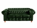 Ver imagem 3 de Kit Luis XV Chesterfiels Sofa 3 Lugares + 2 Poltronas Decoração Sala Recepção Barbearia - Couríssimo