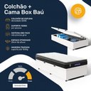 Ver imagem 4 de Cama Box Baú com Colchão Gazin de Espuma D28 Pillow Top Ortoblack Solteiro 88cm