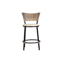 Ver imagem 3 de Kit 2 Banquinhos Baixo Cozinha Americana de Fibra Sintetica:capuccino/bege