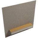 Ver mais imagens de Painel Ripado para TV 85 pol com Bancada Suspensa Orgânica 297cm Slats L05 Tauari Gris Fosco - Lyam