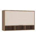 Ver imagem 1 de Armário Aéreo de Cozinha 120cm 1 Porta Basculante com Nichos Aspen Luciane Móveis