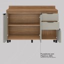Ver imagem 6 de Balcão Cozinha Firenze com Tampo 120cm e 3 Portas 2 Gavetas Amendola/nude Prime Tx