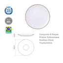 Ver imagem 3 de Conjunto 6 Pratos Sobremesa Rústico 21cm Tramontina