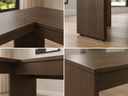 Ver imagem 4 de Mesa em L 1200 x 1500 mm Auxiliar - Linha Studio: Nogueira Lamina