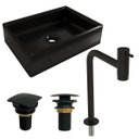 Ver imagem 2 de Cuba Torino com Torneira Inox Black e Válvula Click Black