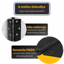 Ver imagem 7 de Dobradiça para Porta Pado 4" com Rolamento 4030 Embutir 60kg Preto Texturizado com 3 Peças